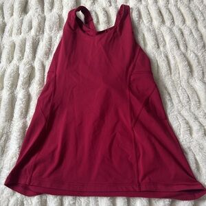 Lululemon Athletica Deep Red Tank Top